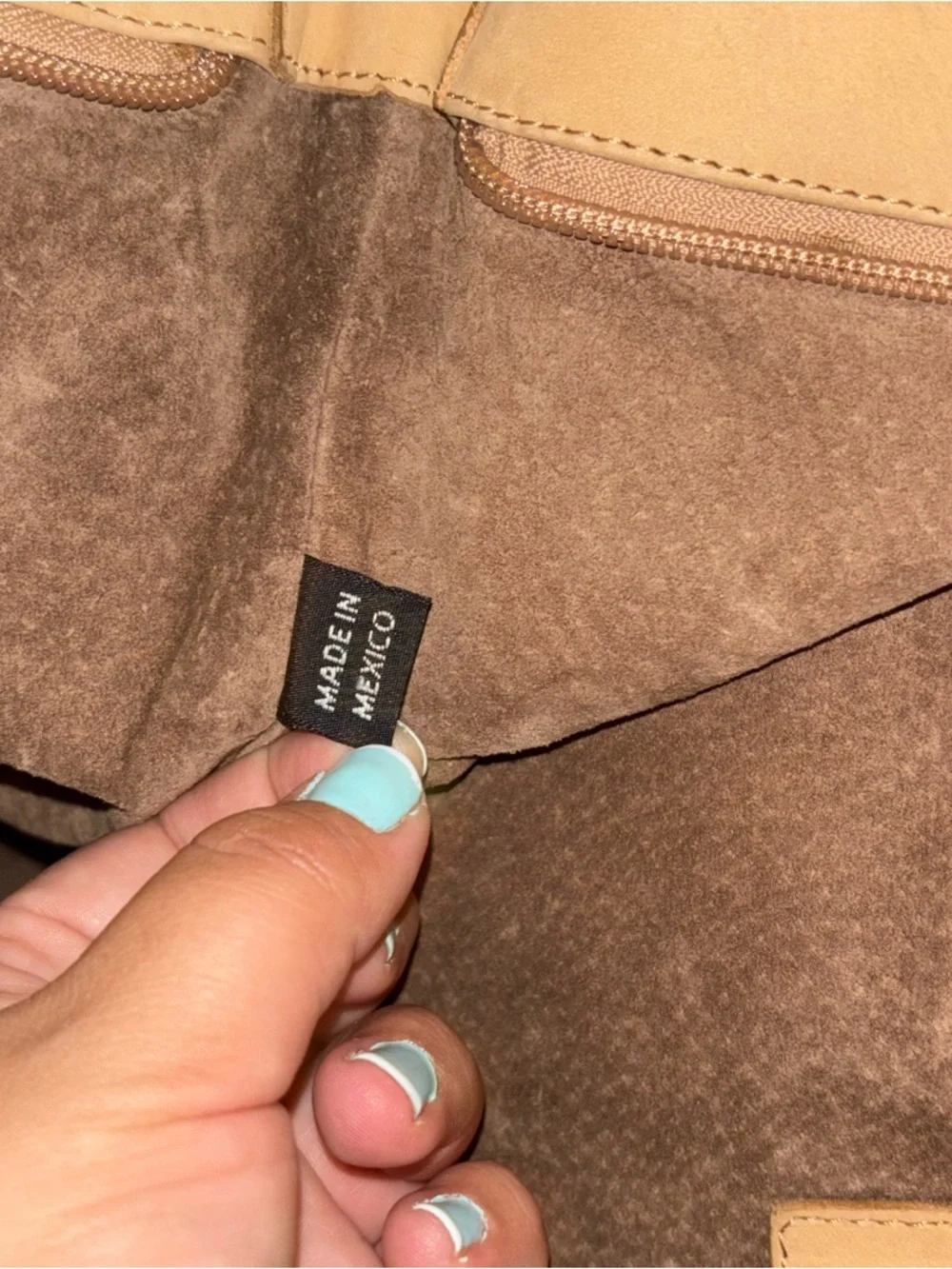 Kelly-Tooke Tan Leather Tote Bag large